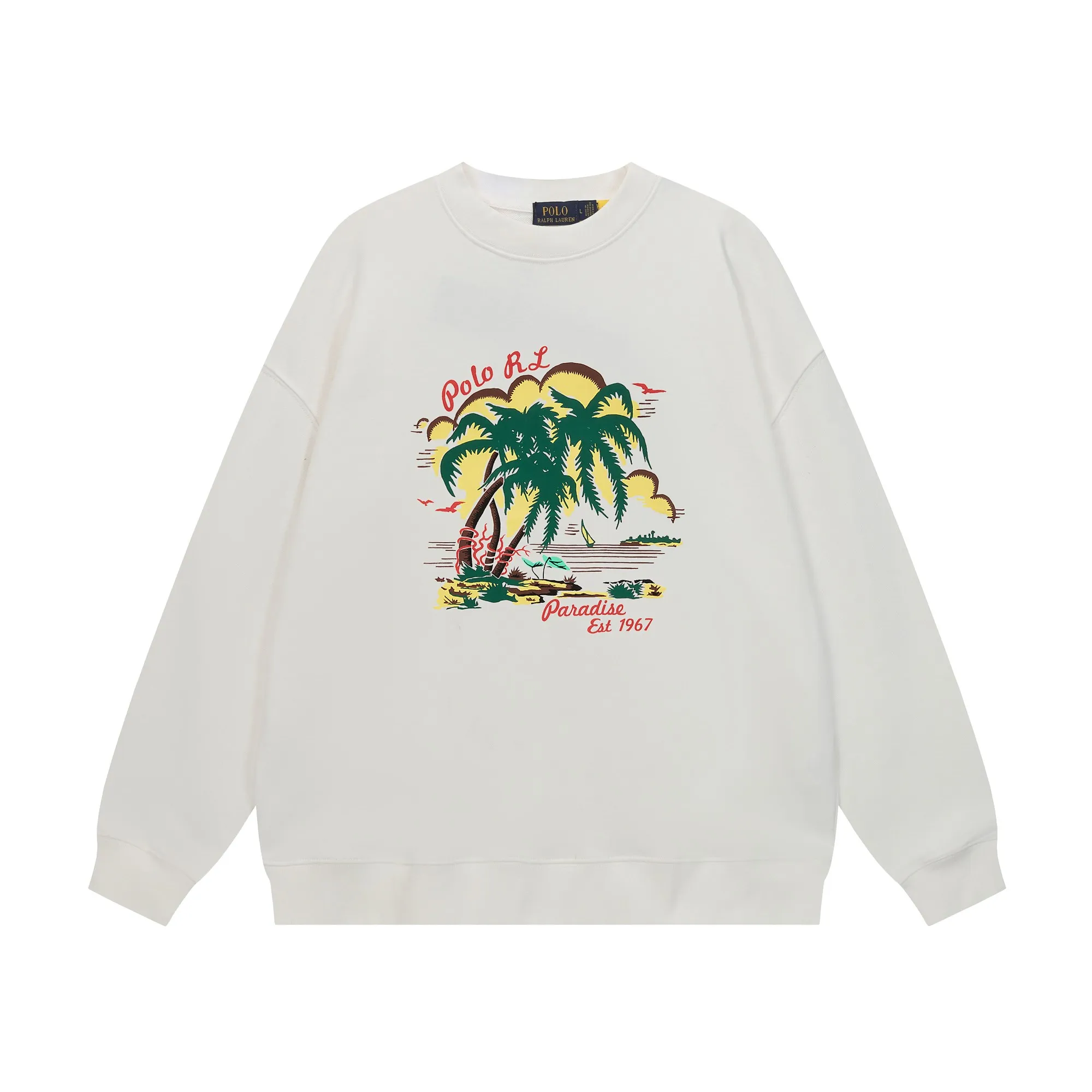 P200 Long-term stock] RalphLauren/Ralph Lauren 2025 autumn and winter new bear letter print 420g heavy large terry sweatshirt Ralph Lauren's age-reducing item, the coat fabric is made of 85% cotton ➕15% polyester, which not only retains the softness, comfort and breathability of cotton, but also adds the wear resistance and wrinkle resistance of polyester fiber, making the clothes more durable and easy to care for. Even in slightly cooler weather, you won't feel stuffy when wearing it. This kind of fabric has a natural crisp feel and is not easy to pill or deform. The bear on the chest is printed with English letters. It is full of color, full of three-dimensionality, and lifelike, adding a bit of liveliness and interest to the whole sweatshirt. There is no pressure to dress, regardless of age or gender. Complete accessories! Color: black, white, navy blue, light floral gray Size: M-L-XL-XXL